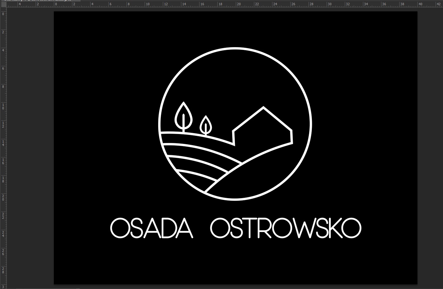 projekt podkładek dla Osada Ostrowsko czarny